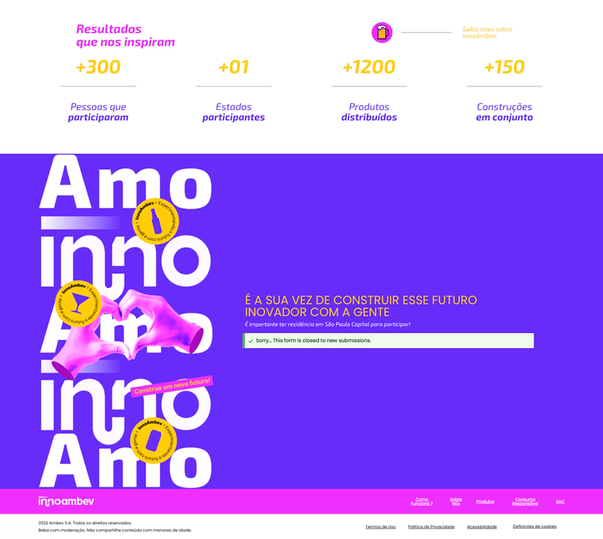 InnoAmbev – Landing Page - Item 5